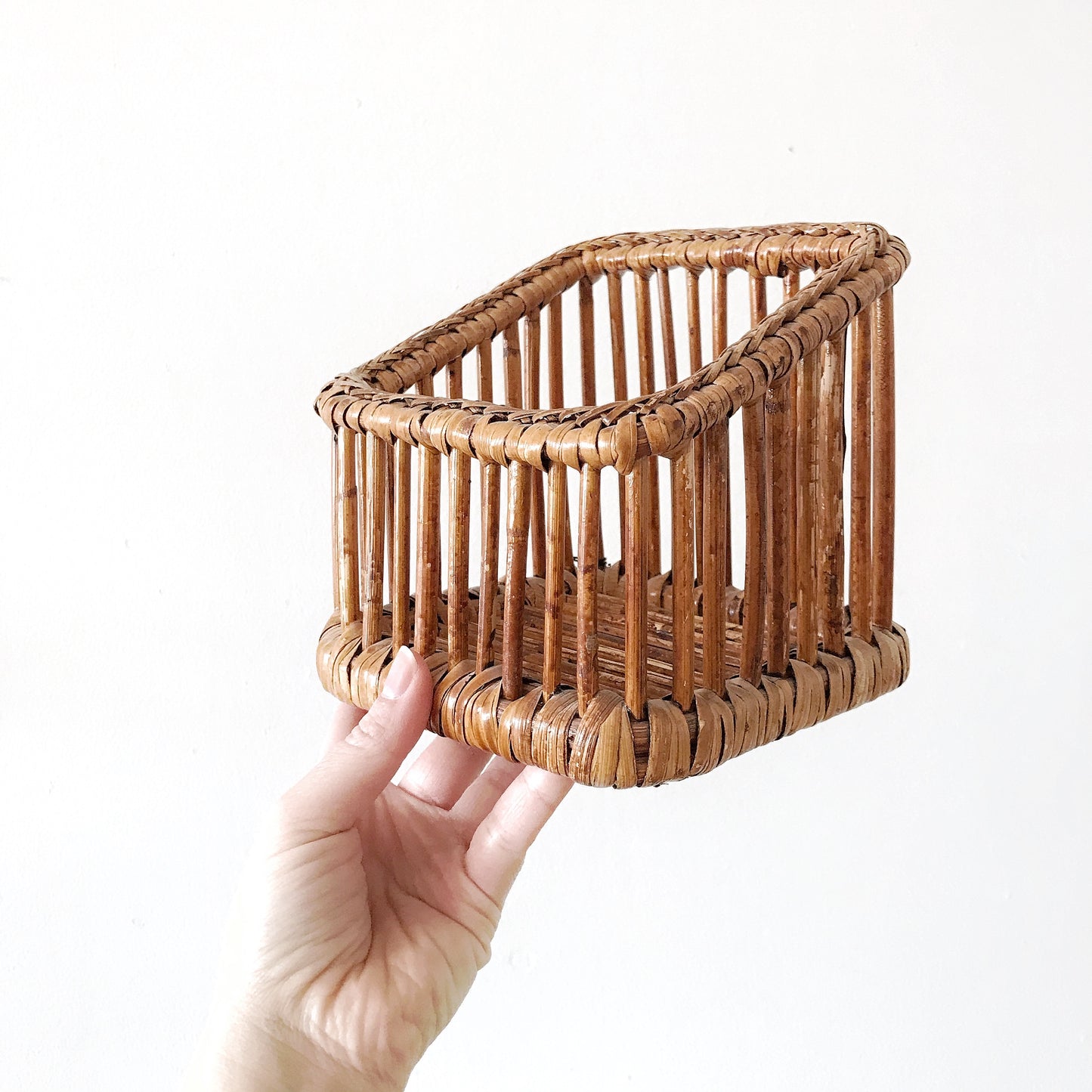 Vintage Wicker Tissue Holder / Box