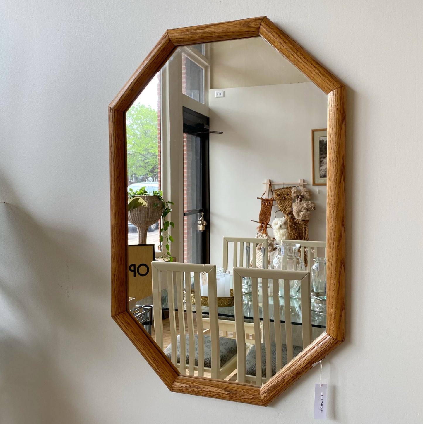 Angular Oak Accent Mirror (15x23)