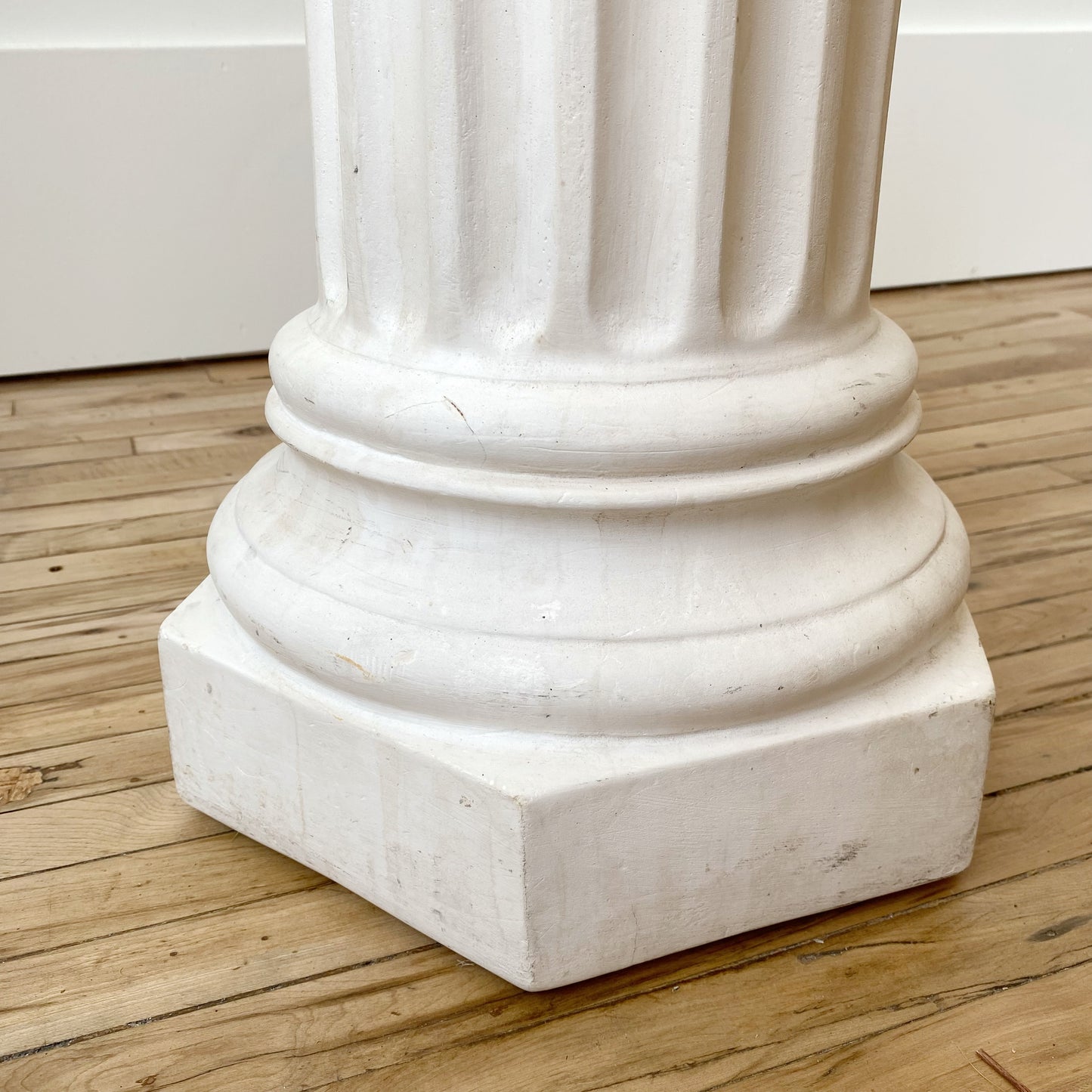 Vintage 29” Plaster Column / Pillar / Plant Stand