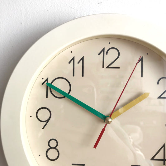 Vintage Post-Modern Analog Wall Clock