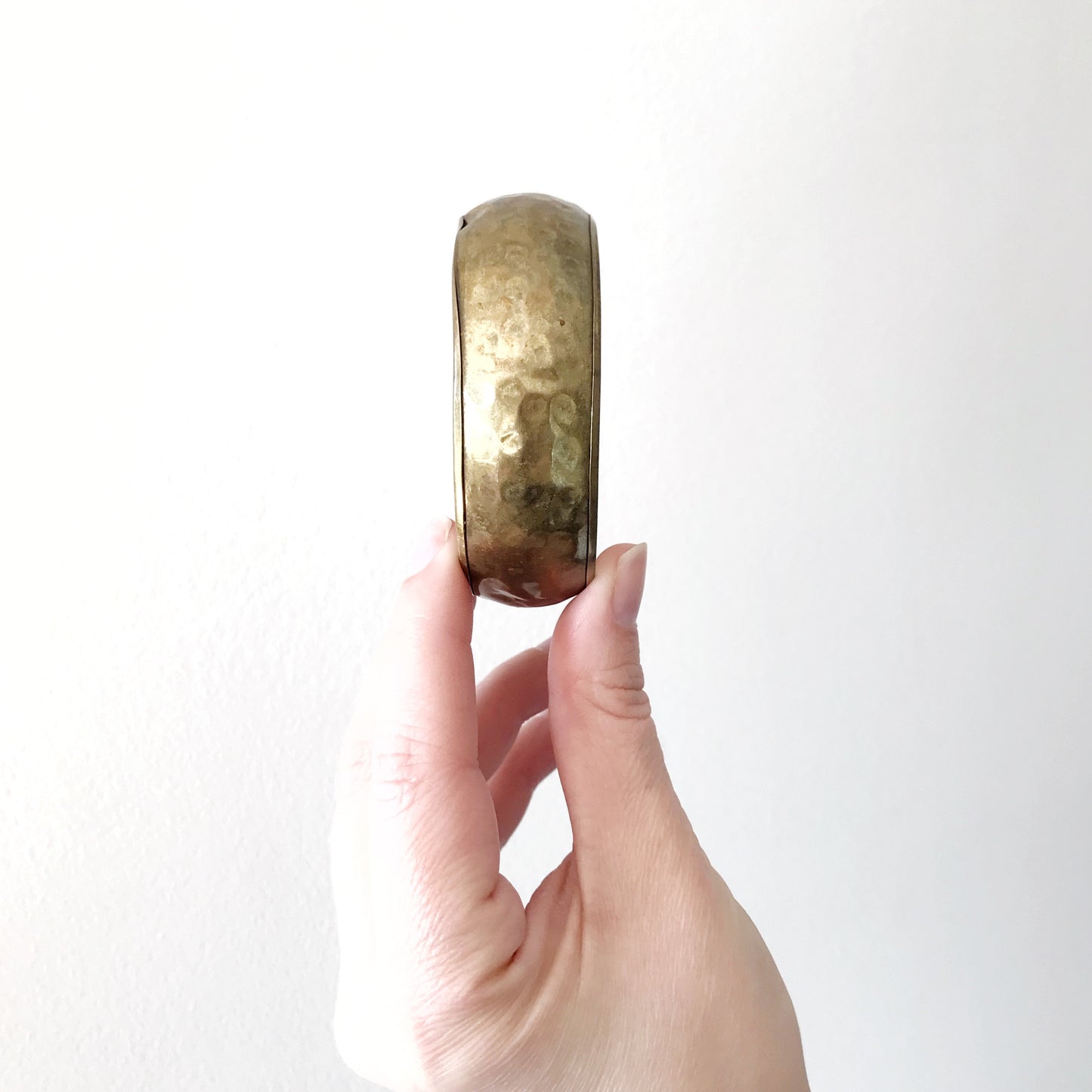 Vintage Hammered Brass Bangle