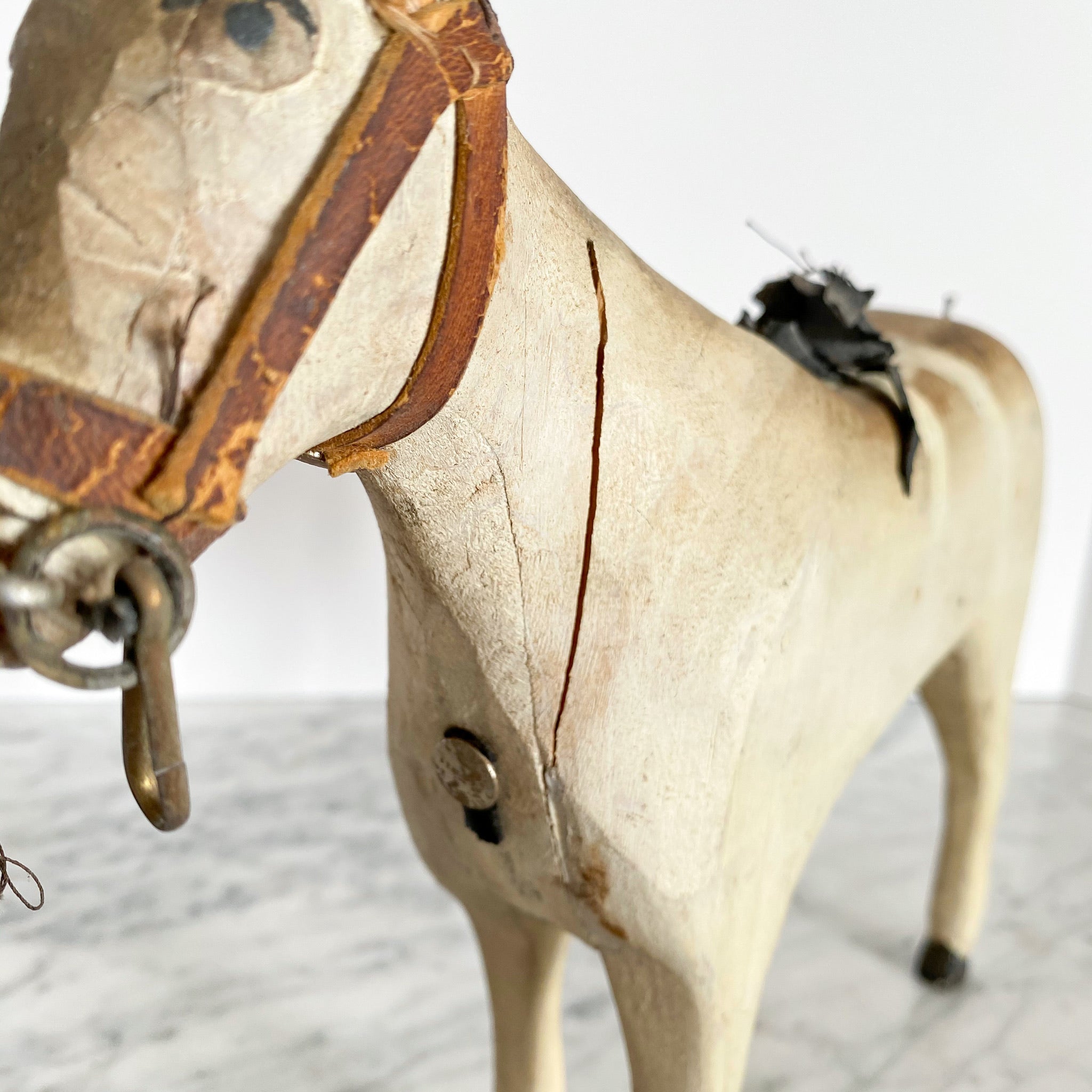 Vintage Folk Art Wooden Horse Sculpture — HAUS THEORY