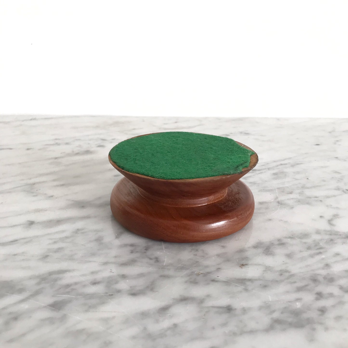 Vintage Wood Pillar Candle Holder