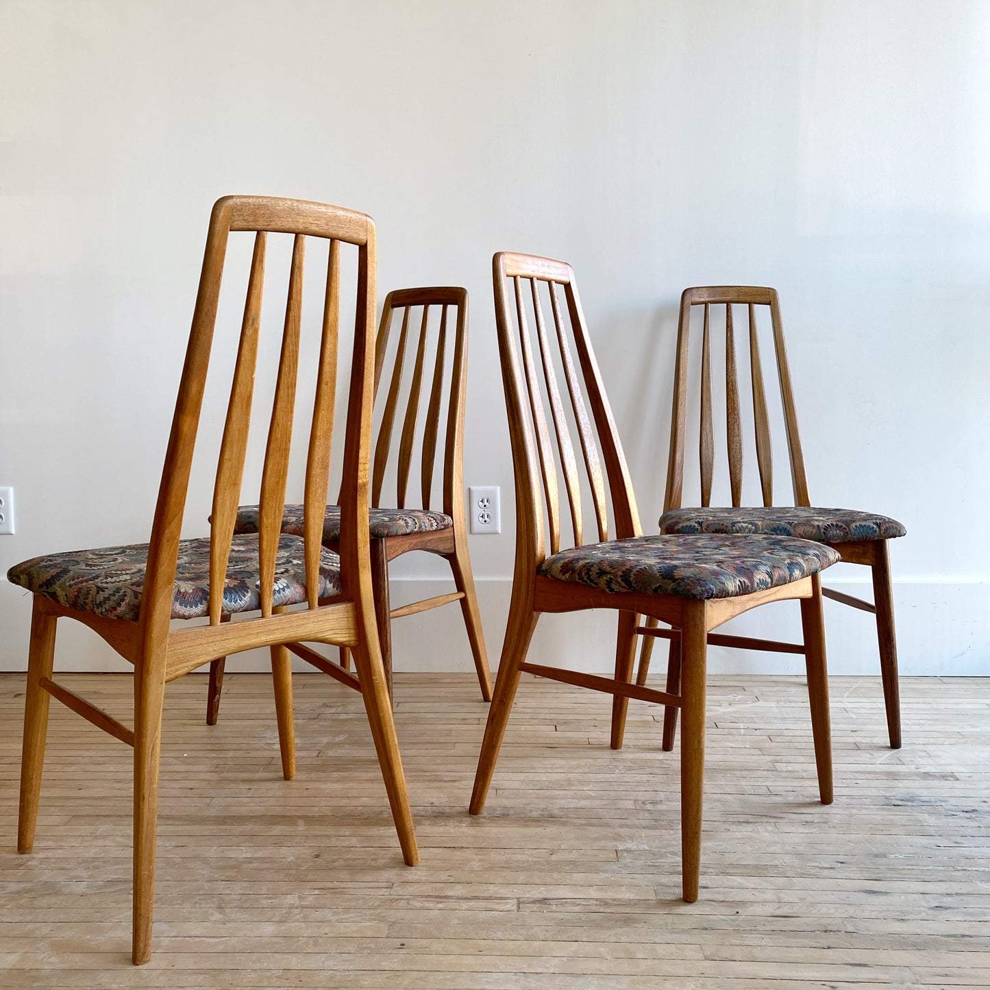 S/6 Vintage Danish "Eva" Dining Chairs