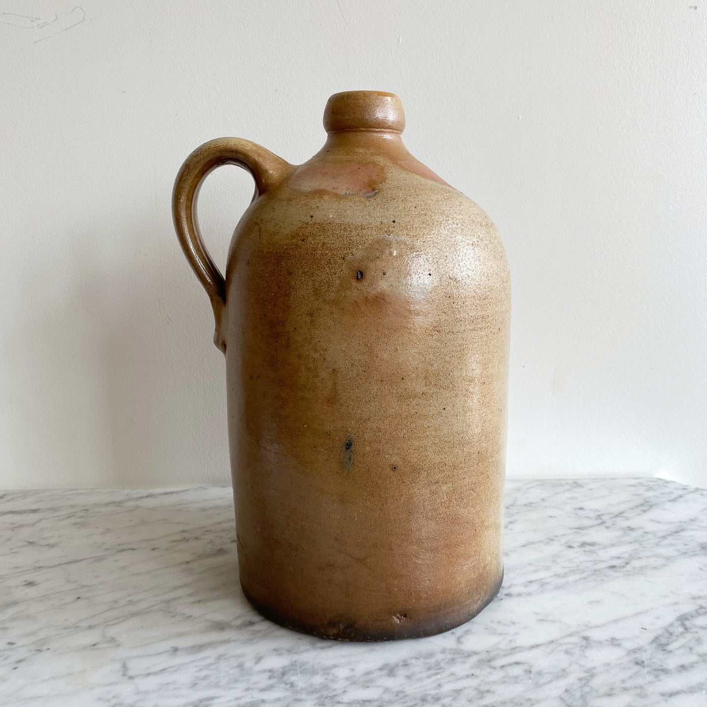 Giant Antique Salt Glaze Stoneware Jug, 15"