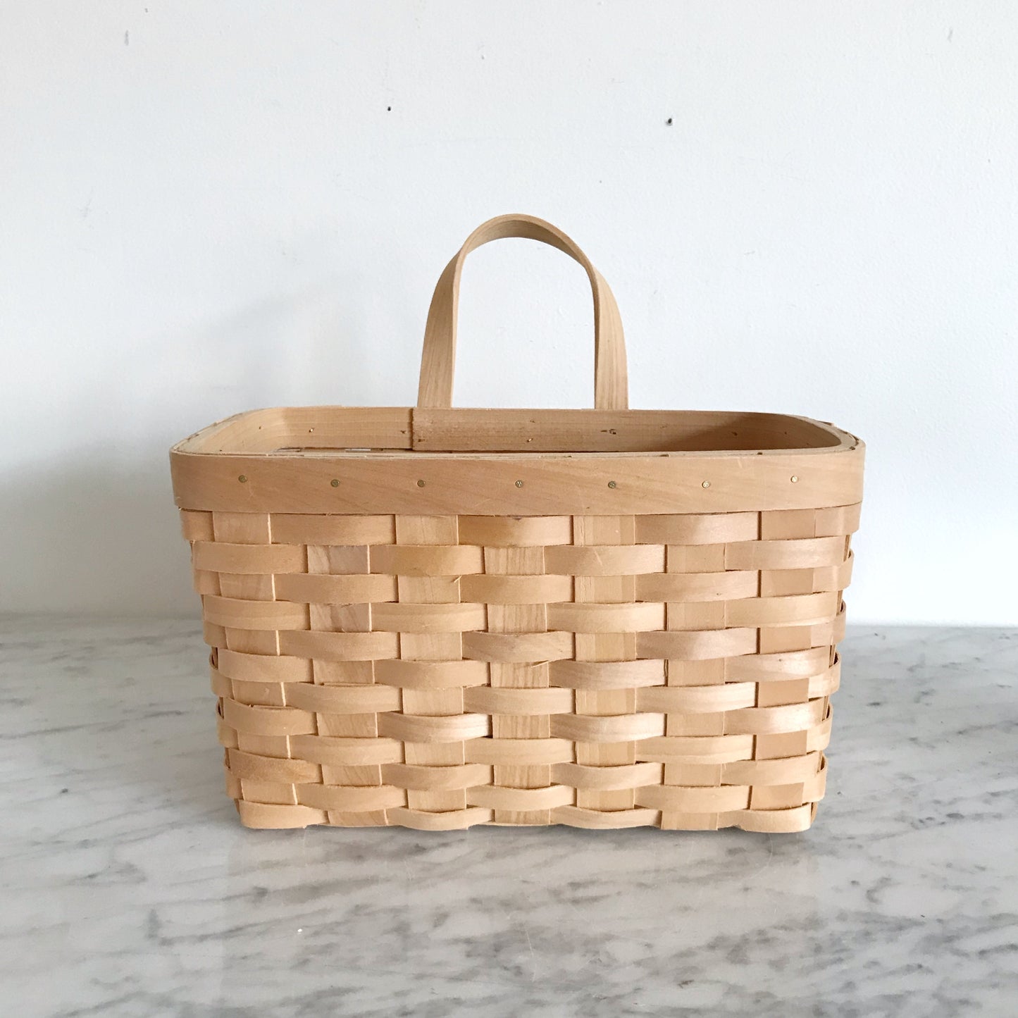 Hanging Woven Bentwood Basket