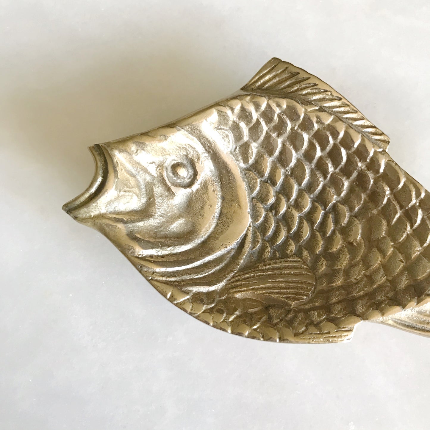 Amazing Vintage Brass Fish Dish / Tray