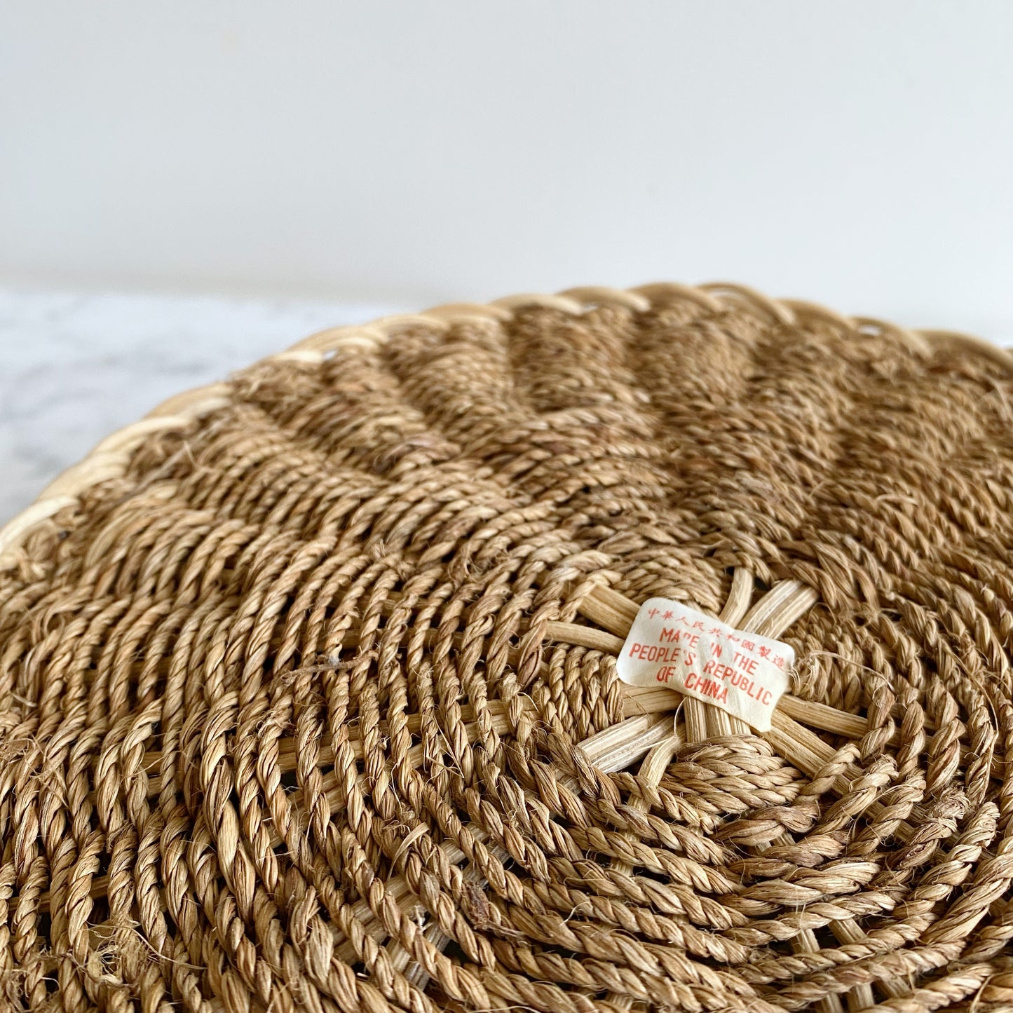 Vintage Woven Rope Basket