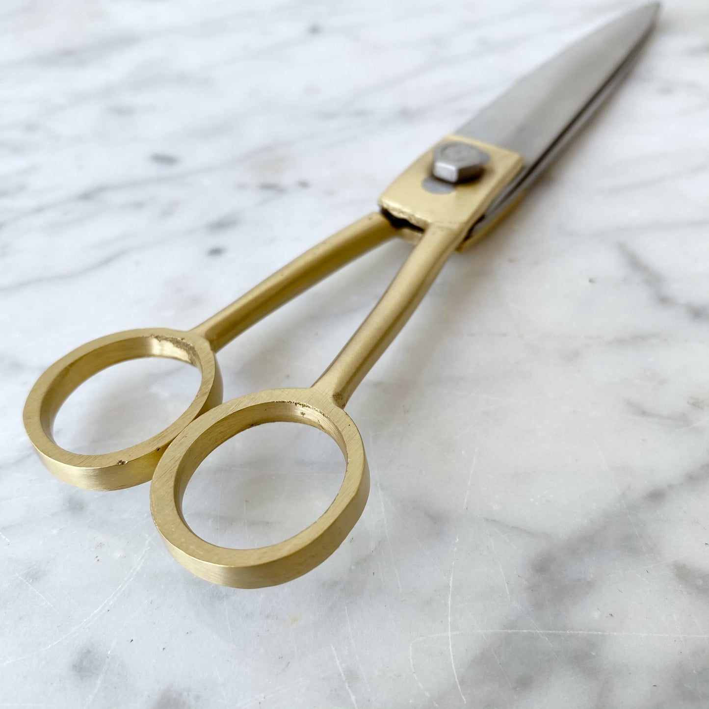 Medium Brass Scissors, 7"