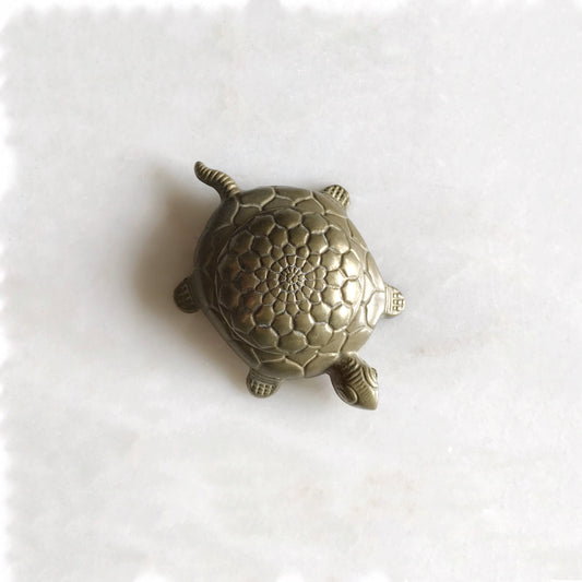 Vintage Brass Turtle Box, Italy