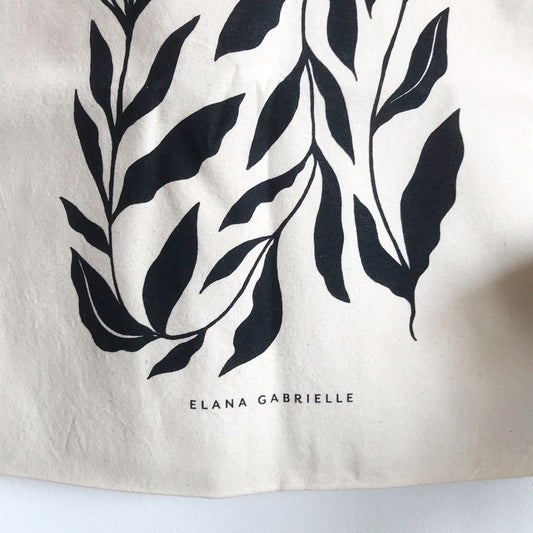 Reusable Cotton "Vine" Tote Bag