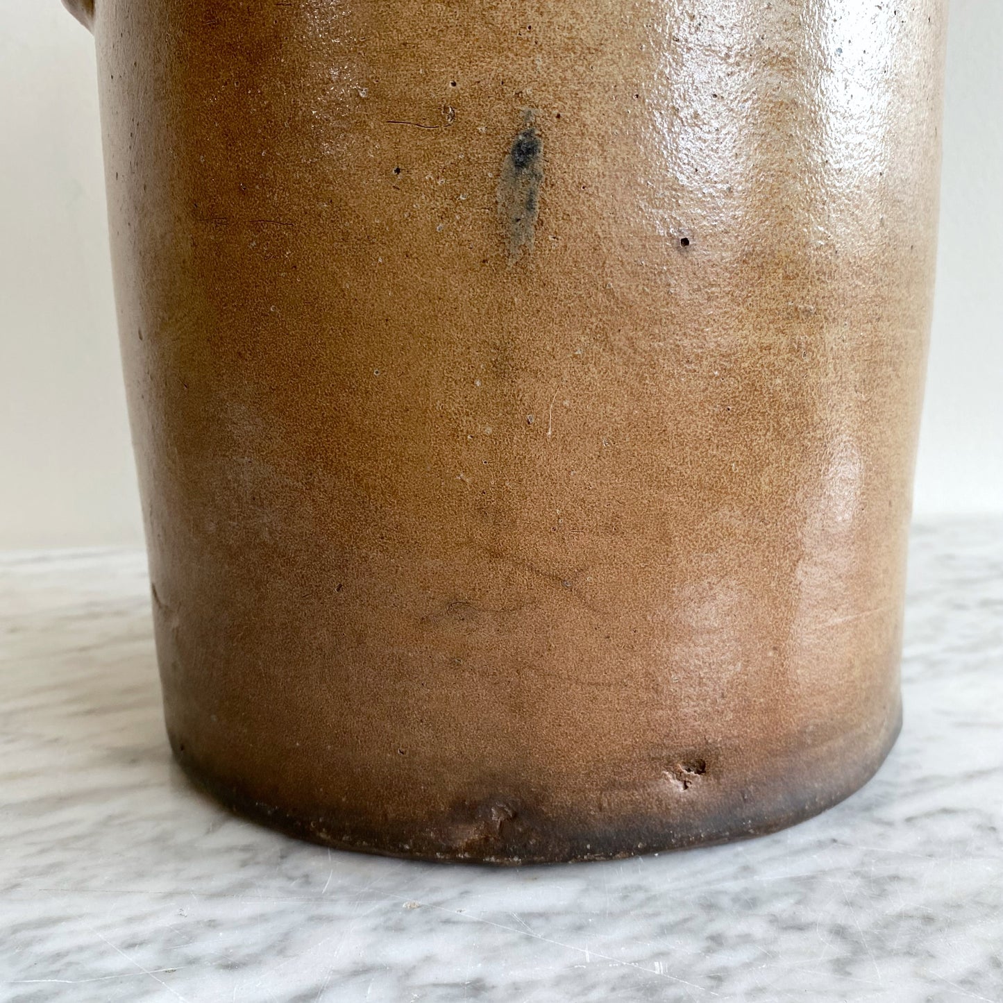 Giant Antique Salt Glaze Stoneware Jug, 15"