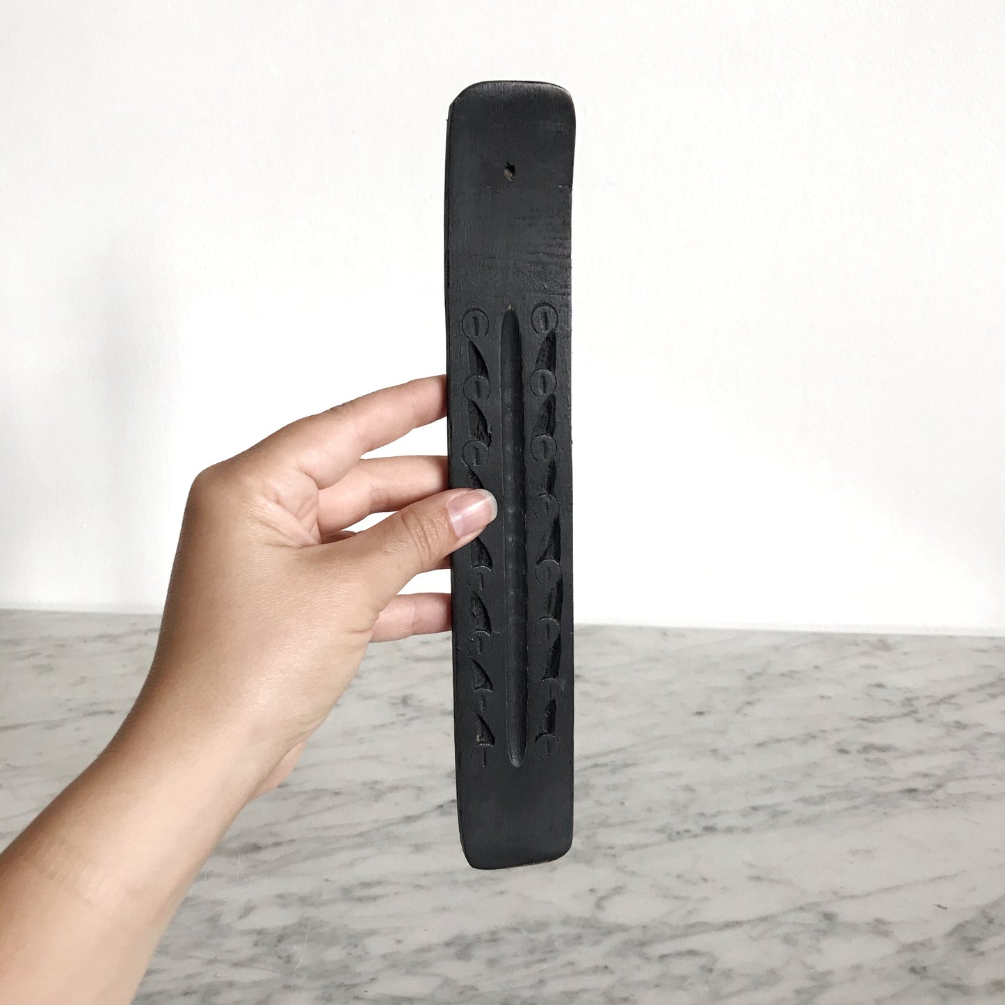 Carved Wood Incense Holder, Ebony