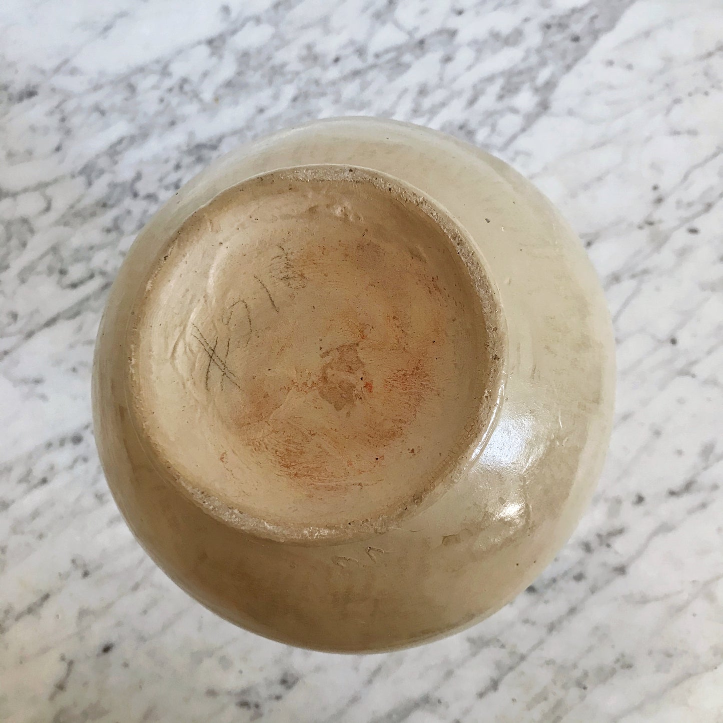 Large Clay Vessel Vase, Bisque
