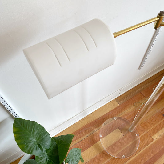 Vintage Mod Lucite Floor Lamp by Bauer