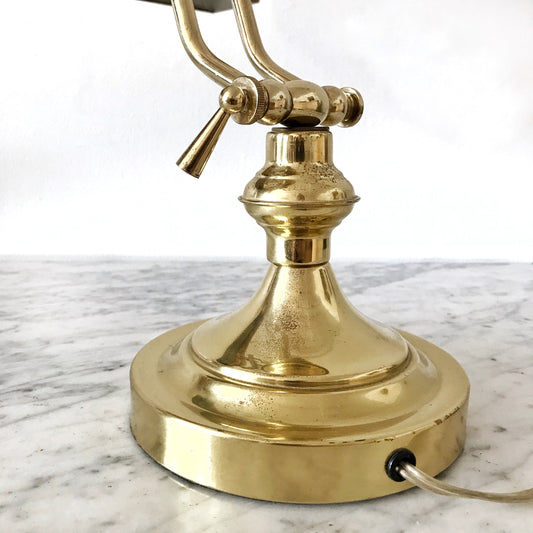 Vintage Brass Desk Lamp