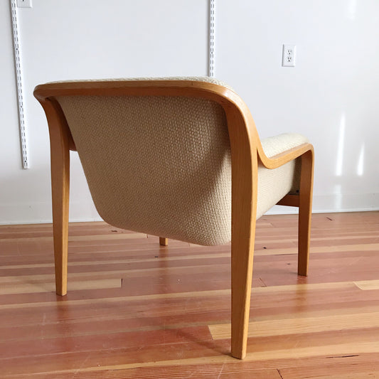 Vintage 1970’s Knoll Bent Wood Armchair by Bill Stephens