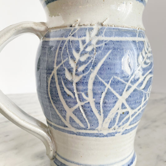 Vintage “Harvest” Clay Pitcher, 6.25”