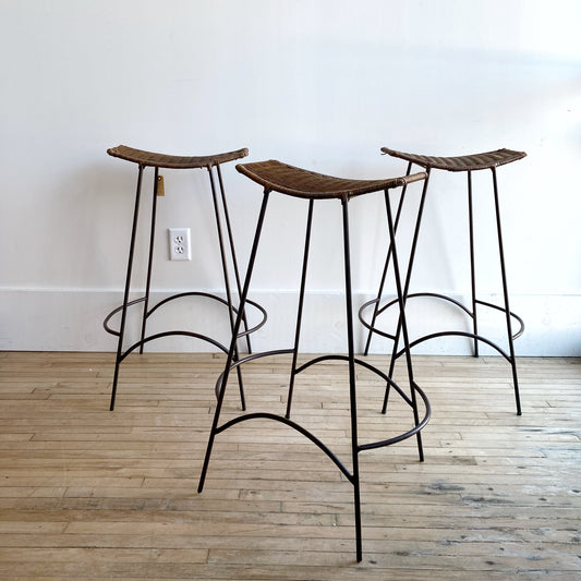 S/3 Arthur Umanoff Style Bar Stools