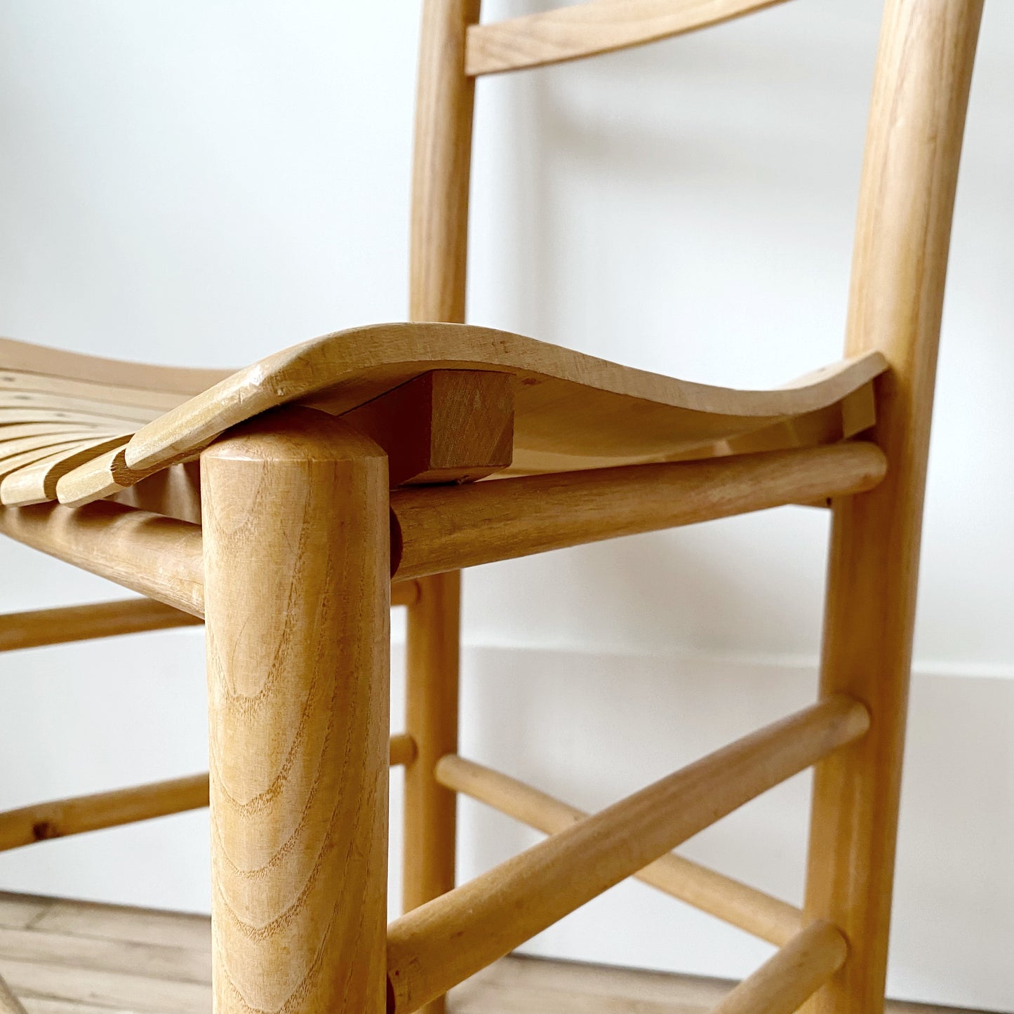 Vintage Wooden Slat Chair