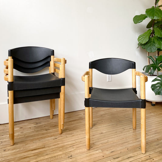 Set of 4 Vintage “Strax” Chairs by Hartmut Lohmeyer for Casala