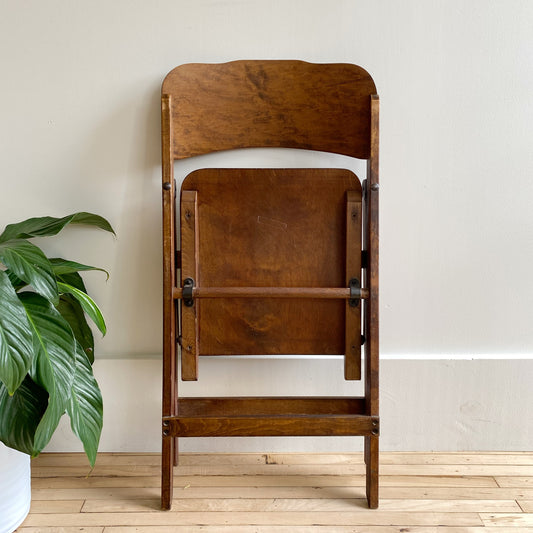 Vintage Wooden Folding Chair