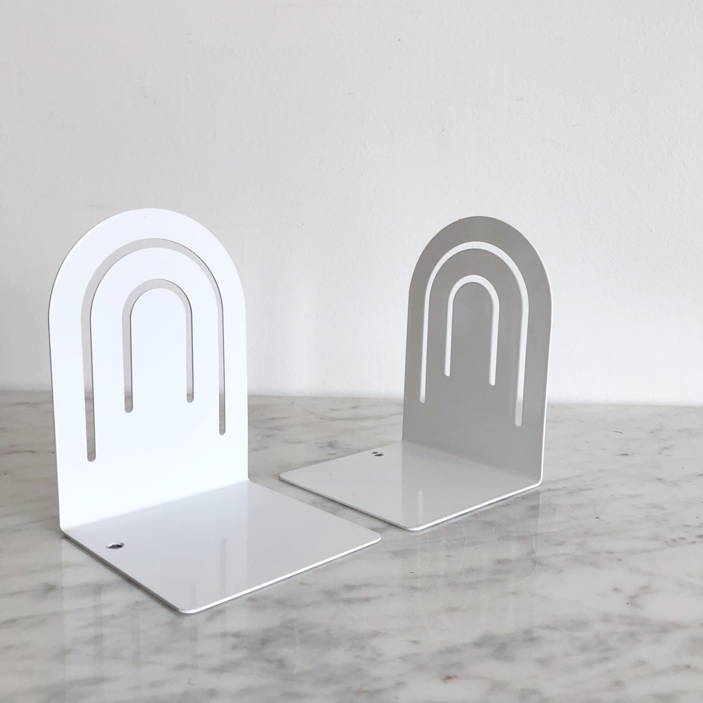 Pair: Vintage Modern Arch Bookends