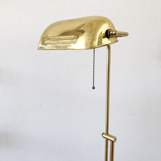 Vintage Brass “Library” Floor Lamp