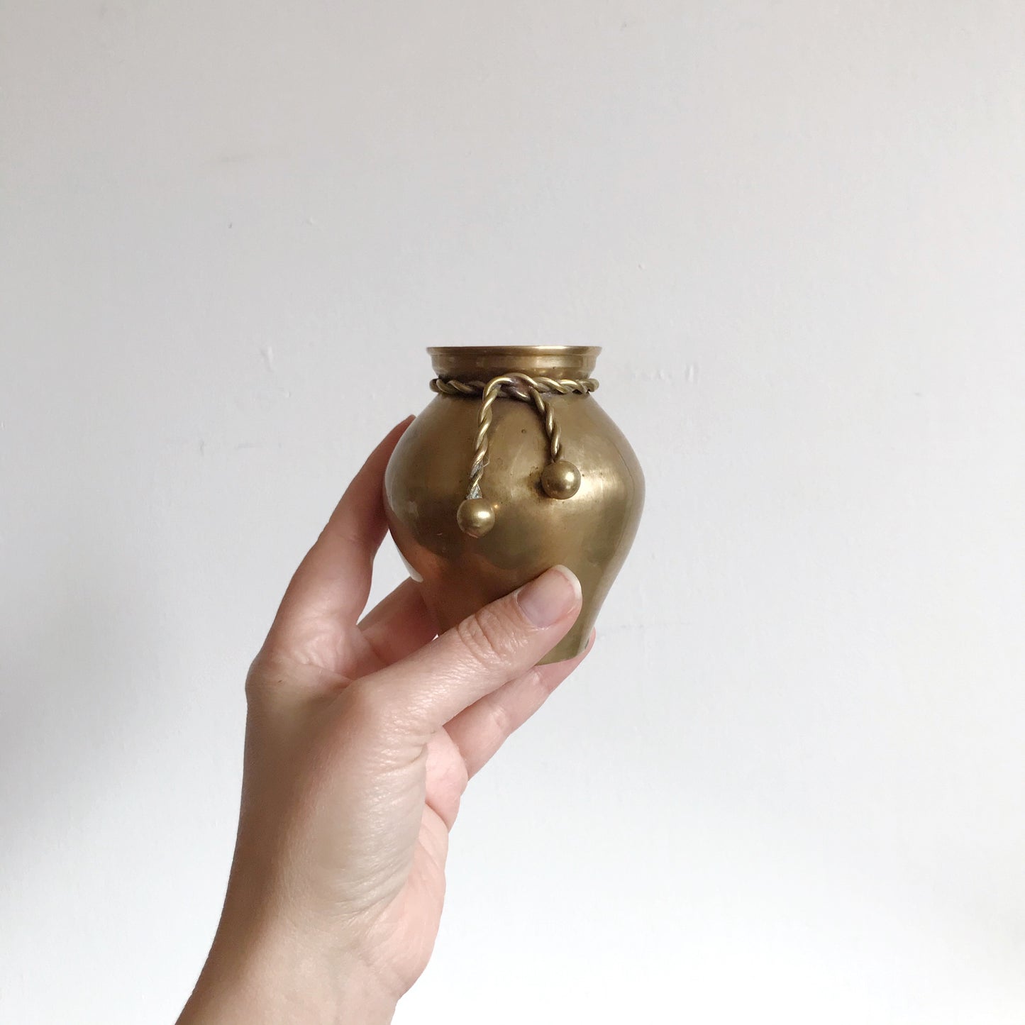 Small Vintage Brass Vase