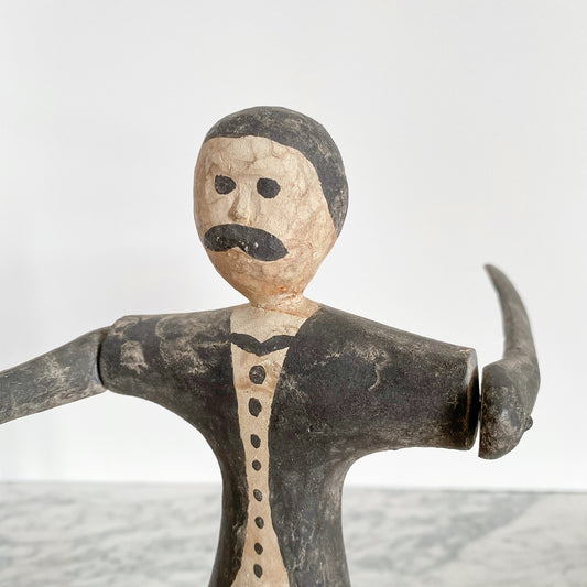 Vintage Folk Art Carved Wood Whirligig
