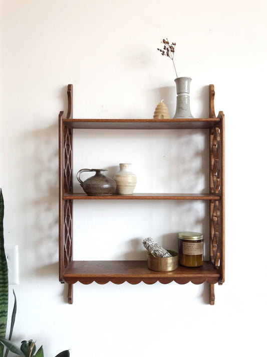 Decorative Wall Shelf w Cutouts