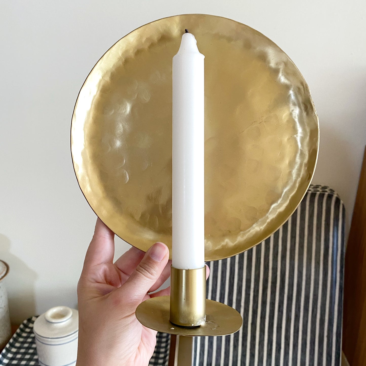 Solid Brass Candle Sconce