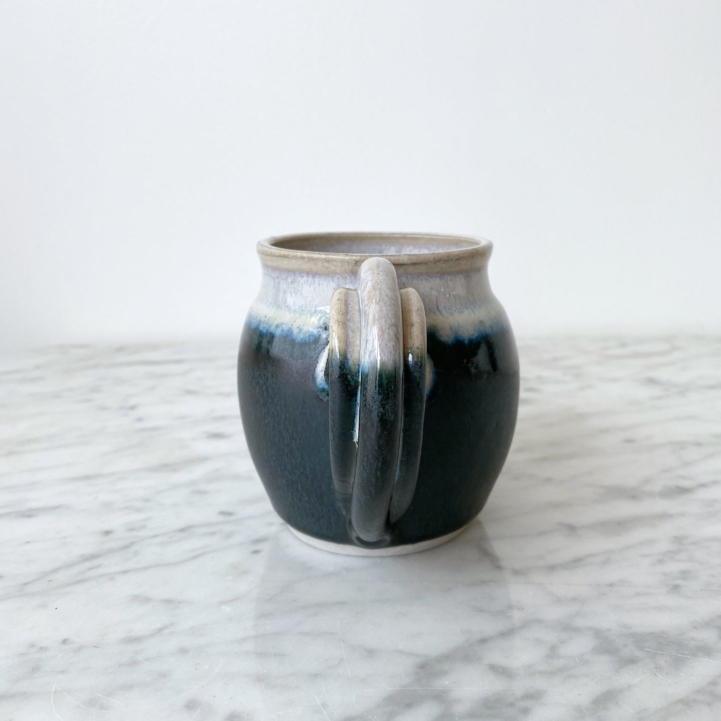 Handcrafted Pottery Mug, Deep Sea Blue