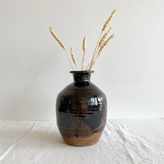 Vintage Studio Pottery Vase, 8.25”