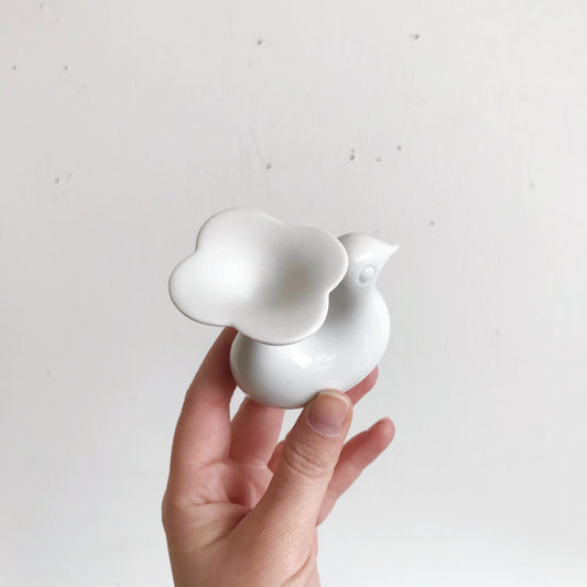 Vintage Minimalist Porcelain Bird, Germany