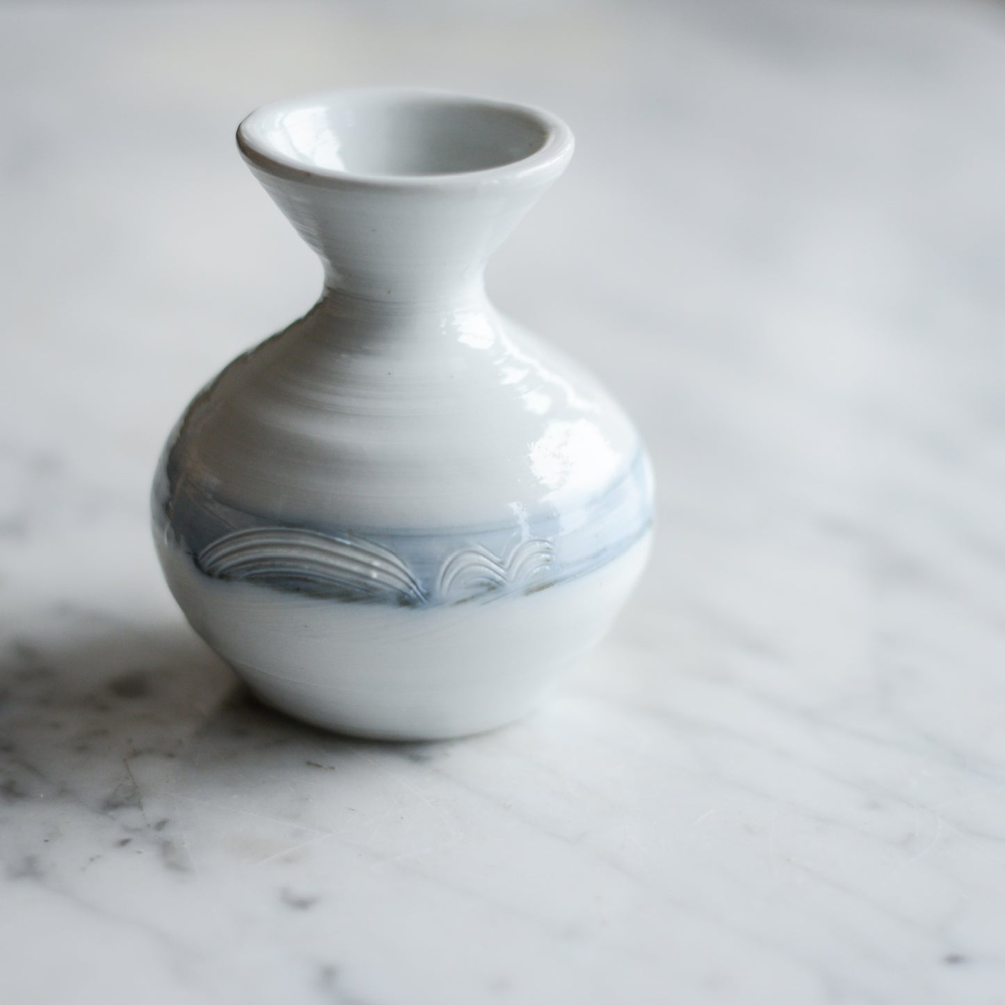 Small Vintage Pottery Vase, 3.5”