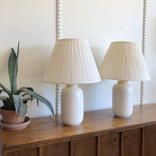 Pair of Vintage Ceramic Lamps, circa 1990
