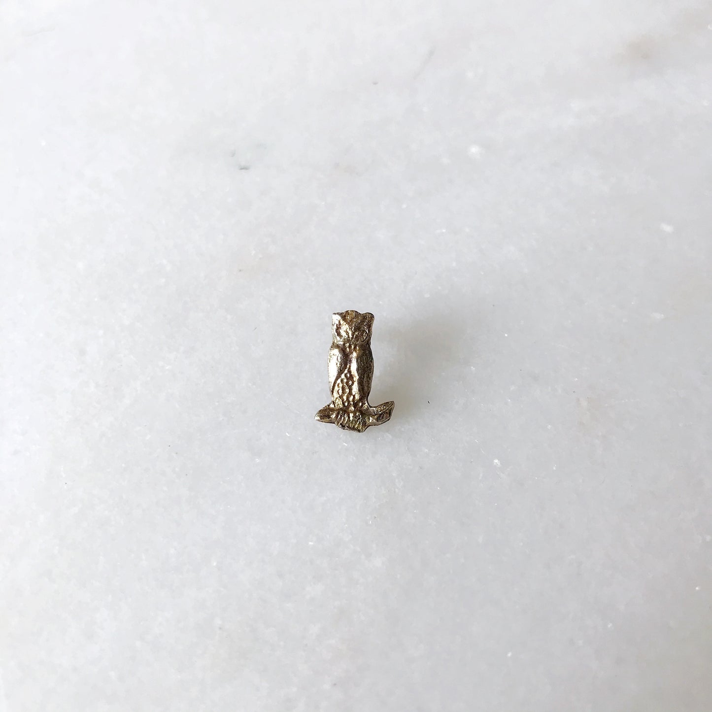 Miniature Vintage Gold Owl Pin