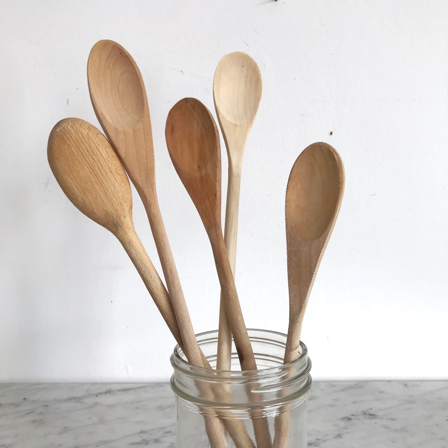 Collection of Wood Mixing Spoons