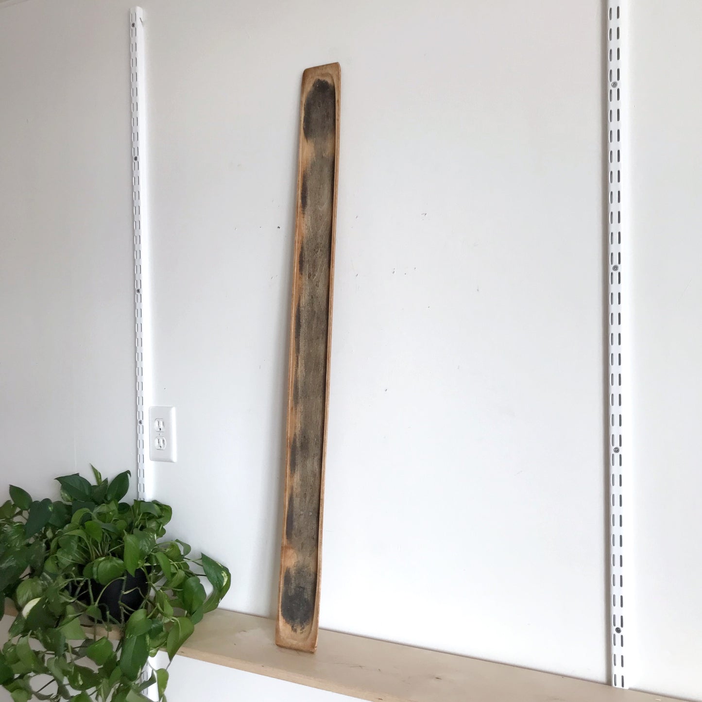 Antique Wooden French Baguette Tray, 42"