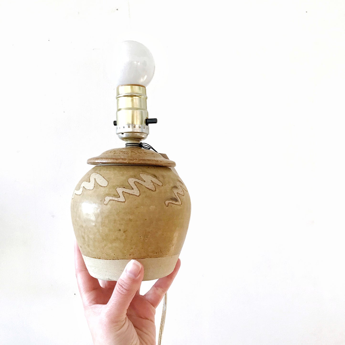 Small Handcrafted Pottery Lamp