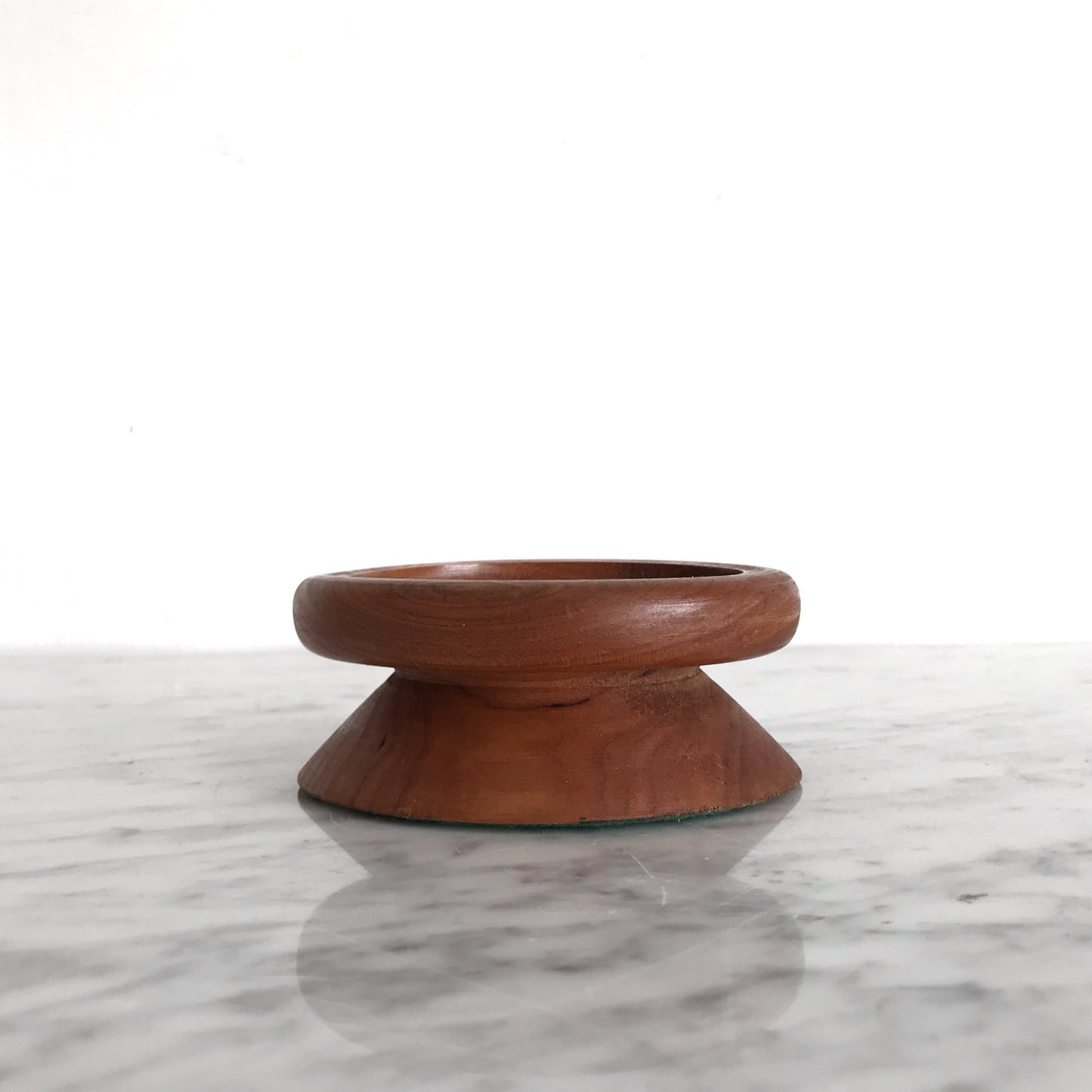 Vintage Wood Pillar Candle Holder