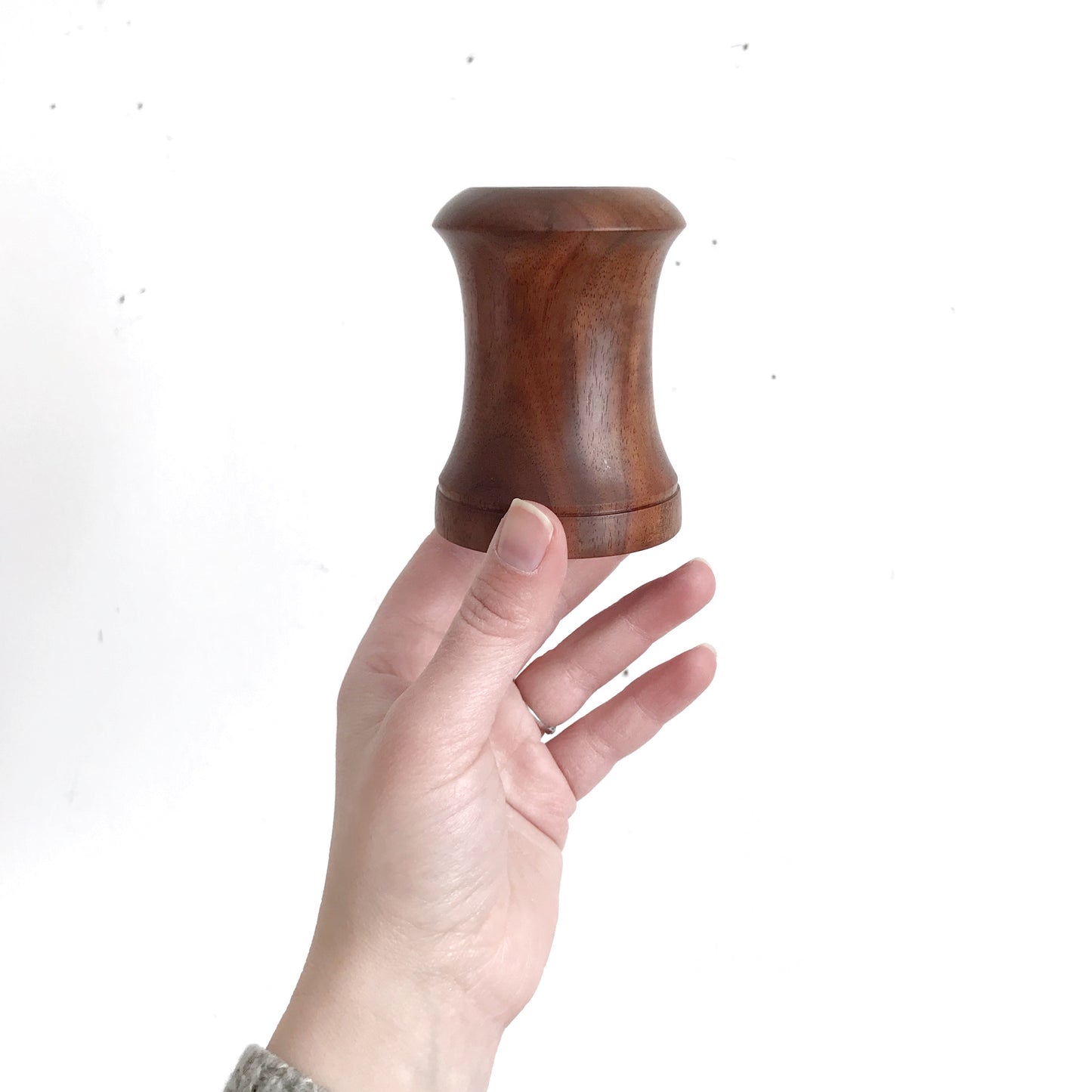 Vintage Turned Wood Holder / Vase