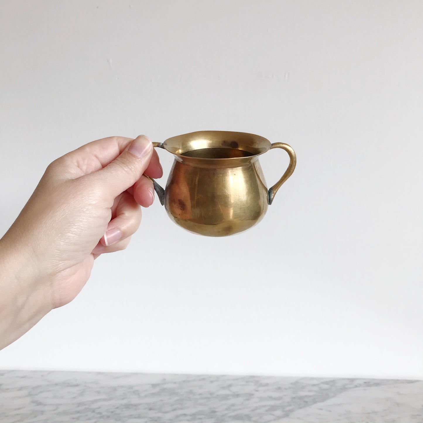 Vintage Brass Cup w/ Handles