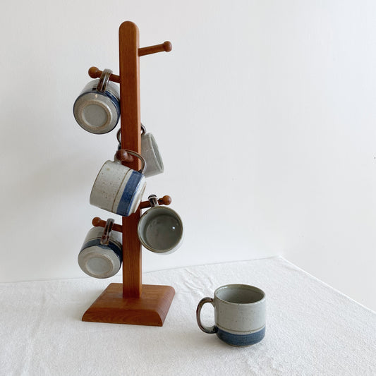 Vintage Teak Organizer / Mug Holder
