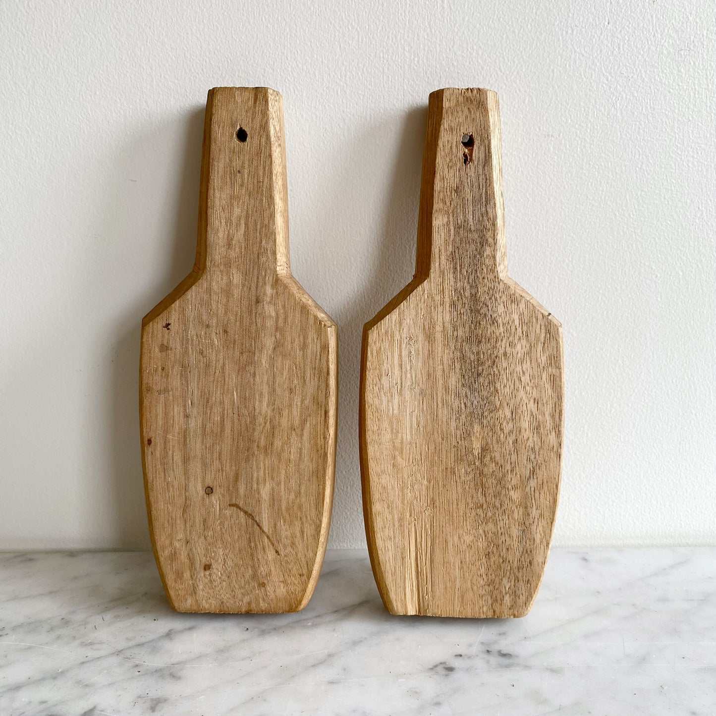 Pair of Carved Wooden Cookie Molds / Presses