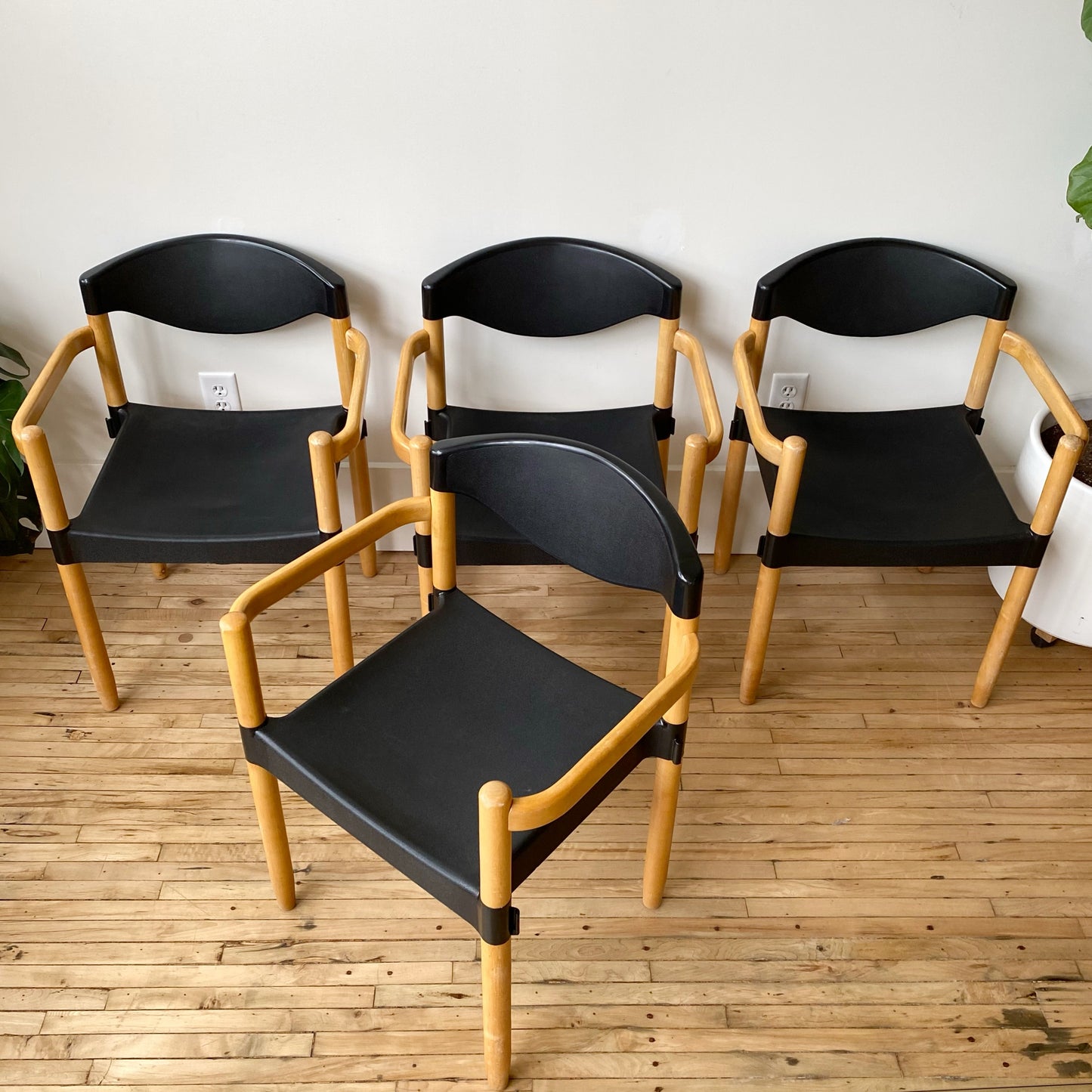 Set of 4 Vintage “Strax” Chairs by Hartmut Lohmeyer for Casala
