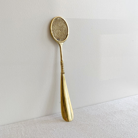 Vintage Brass Tennis Racket Shoehorn