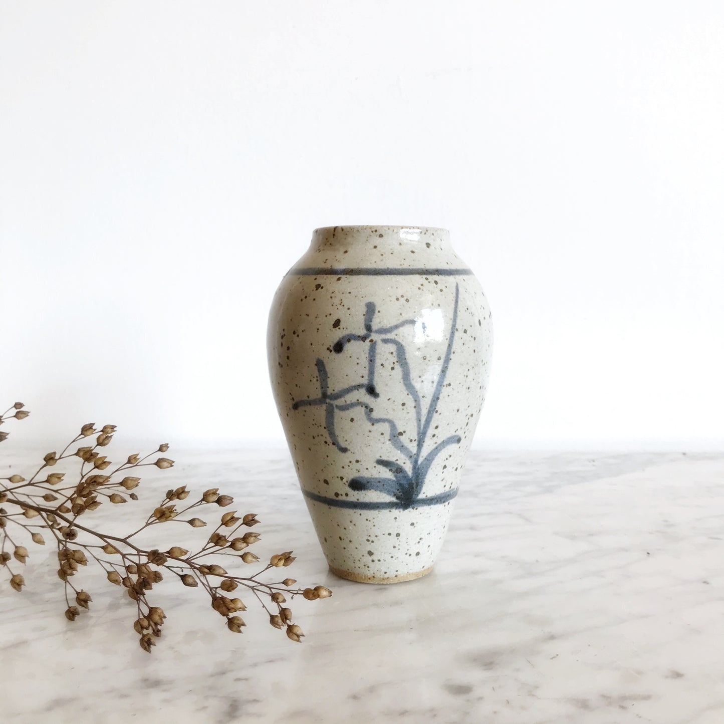 Hand-Painted Pottery Vase