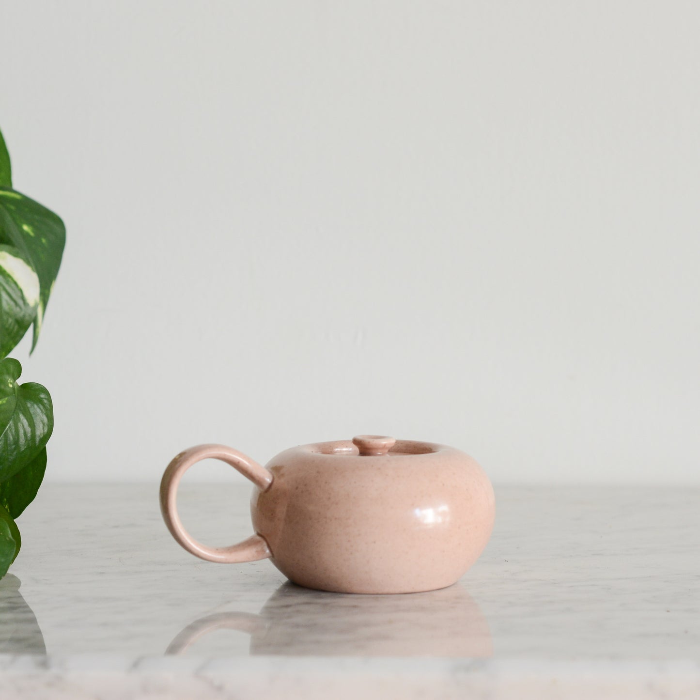 Vintage Pink Sugar Bowl by Russel Wright